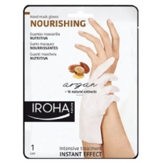 Profesionali kaukė rankoms Iroha Professional Xtra Soft Dry Hands Argan Hand & Nails Gloves I su argano aliejumi, 1 pora