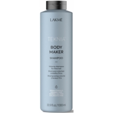 Apimties plaukams suteikiantis šampūnas Lakme Teknia Body Maker Shampoo ploniems ir silpniems plaukams, 1000 ml