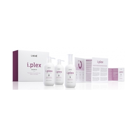 Atstatomųjų plaukų priežiūros priemonių rinkinys Lakme i.plex Salon Kit