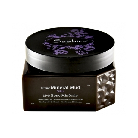 Saphira Kaukė-mineralinis purvas plaukams Divine Mineral Mud, intensyviai drėkinantis, besipučiantiems plaukams, 250 ml