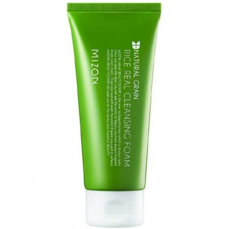 Valomosios putos veido odai Mizon Rice Real Cleansing Foam su ryžių sėlenų ekstraktu, 150 ml