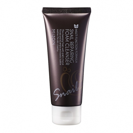 Veido odos prausiklis Mizon Snail Repairing Foam Cleanser su sraigių mucino ekstraktu, 60 ml