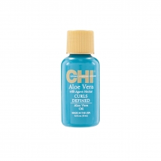 CHI Aloe Vera Garbanotų plaukų aliejus 15ml su alavijais ir agavų sultimis
