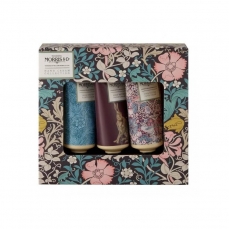 Rinkinys rankoms Heathcote & Ivory Vintage Fabrics & Flowers Mini Hand Cream Trio, rinkinį sudaro trys rankų kremai, 3 x 30 ml