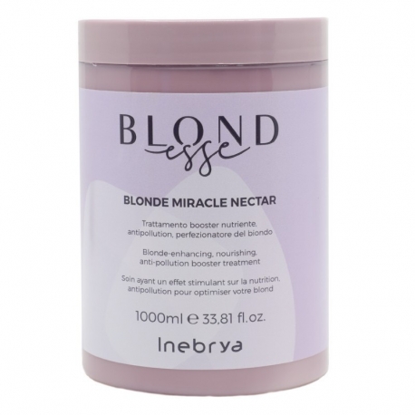 Plaukų kaukė šviesiems plaukams Inebrya Blondesse Miracle Nectar Anti Pollution Treatment 1000 ml