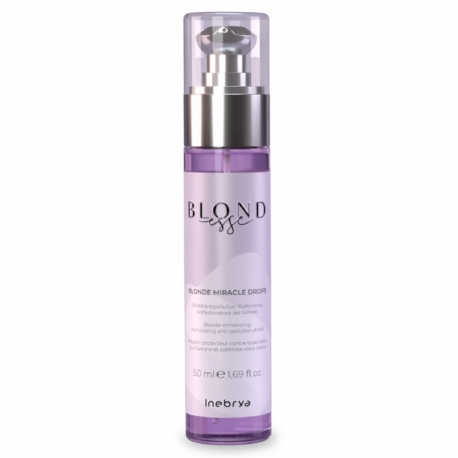 Drėkinantis serumas šviesiems plaukams Inebrya Blondesse Blonde Miracle Drops 50 ml