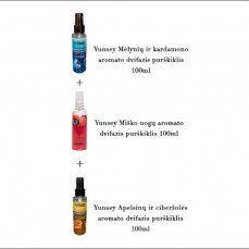Yunsey dvifazių purškiklių rinkinys 3*100ml