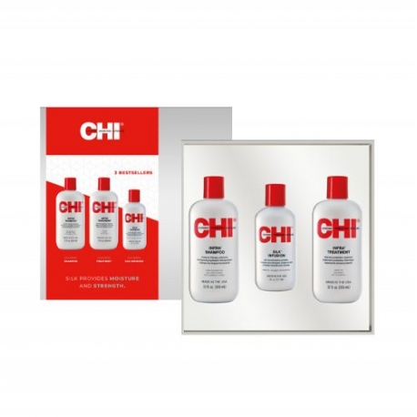 CHI Power Plus Rinkinys nuo plaukų slinkimo (šampūnas, kondicionierius, galvos odos purškiklis su vitaminais)