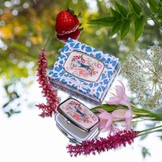 Heathcote & Ivory Cath Kidston Artist's Kingdom Compact Mirror Lip Balm