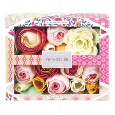 Heathcote & Ivory Vintage Fabrics & Flowers Soap Flowers