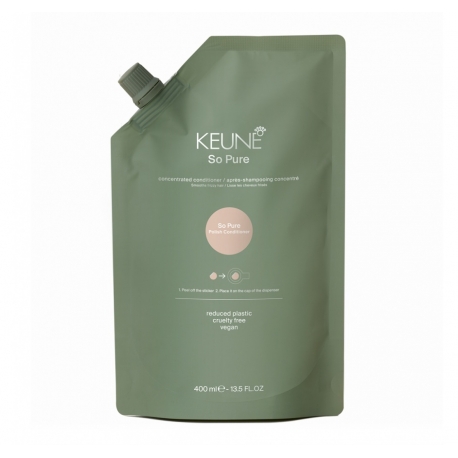 Keune So Pure Polish Conditioner Refill Kondicionieriaus papildymas, suteikiantis plaukams blizgesio, glotnumo ir lygumo